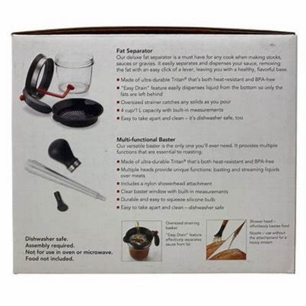 Cuisipro Fat Separator and 3-in-1 Baster Roasting Set - Picture 5 of 11
